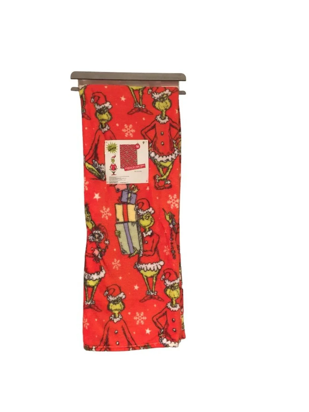How the Grinch Stole Christmas Fleece Oversized Plush Throw Yoga Gifts Garland 5